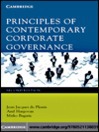 Principles of Contemporary Corporate Governance (eBook)